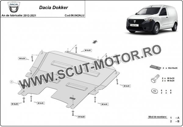 Scut motor din aluminiu Dacia Dokker 2