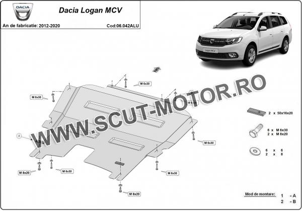 Scut motor din aluminiu Dacia Logan MCV 2