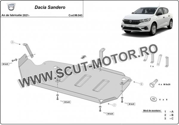 Scut rezervor Dacia Sandero 2