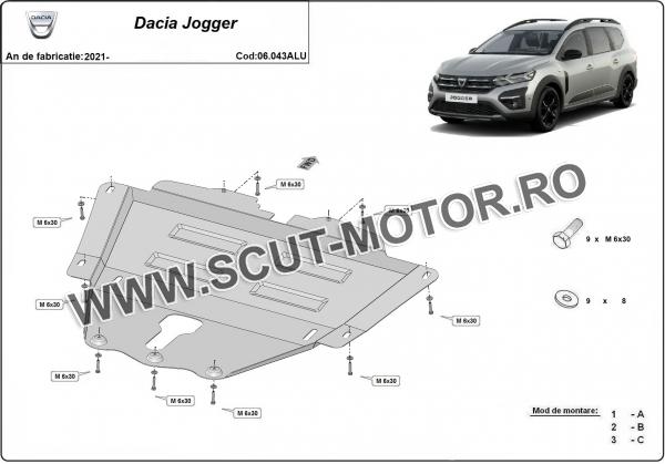 Scut motor din aluminiu Dacia Jogger 2