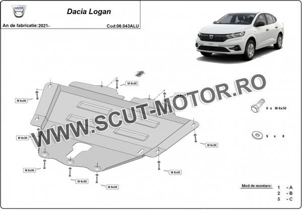 Scut motor din aluminiu Dacia Logan 2