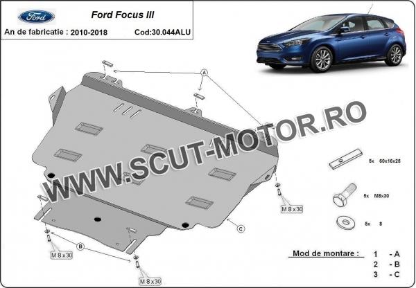 Scut motor din aluminiu Ford Focus 2