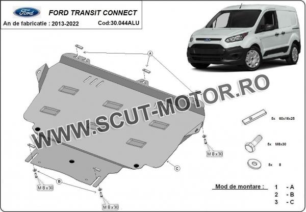 Scut motor din aluminiu Ford Transit Connect 2