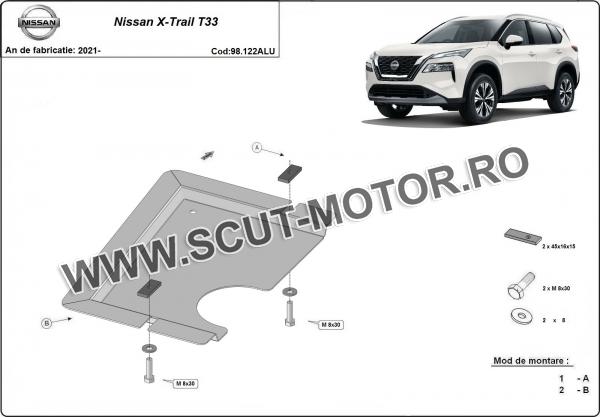Scut diferențial din aluminiu Nissan X-Trail T33 2