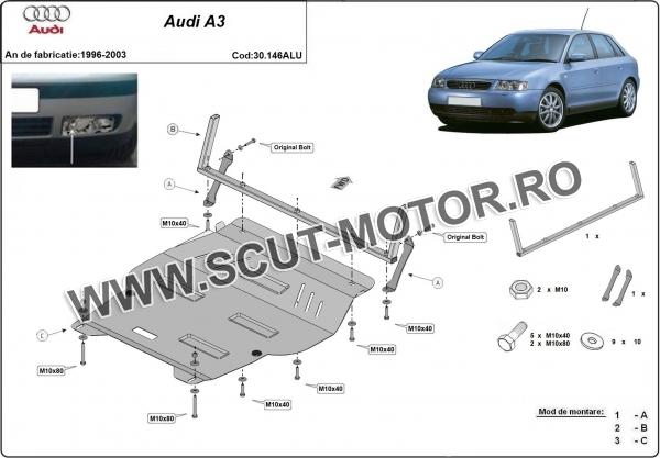 Scut motor din aluminiu Audi A3 2
