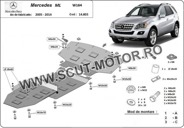 Scut Motor Mercedes ML W164 2