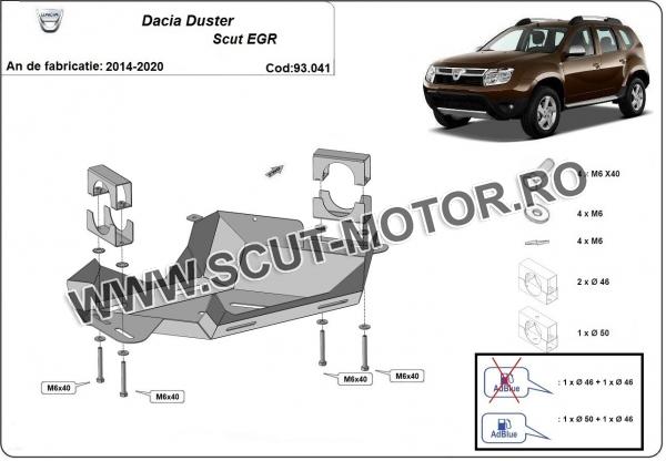 Scut clapeta EGR Dacia Duster 2