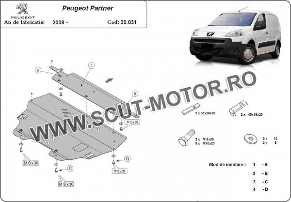 Scut motor Peugeot Partner Tepee 2