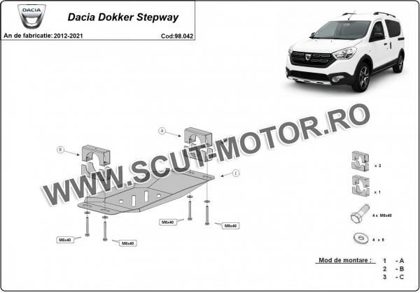 Scut Sistem Stop&GO, EGR Dacia Dokker Stepway 2