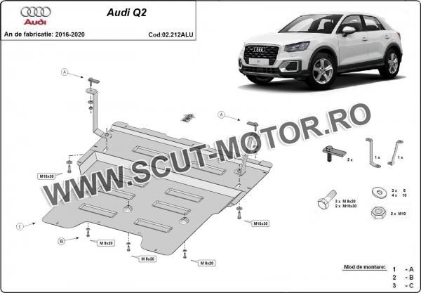 Scut motor din aluminiu Audi Q2 2