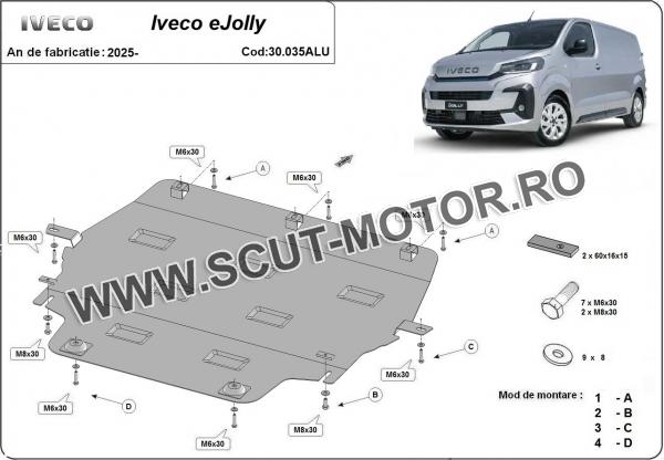 Scut motor din aluminiu Iveco eJolly 2