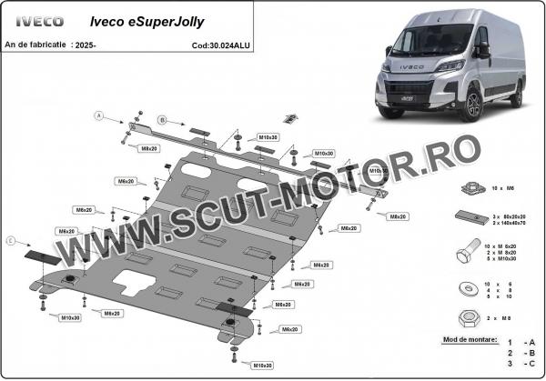 Scut motor din aluminiu Iveco eSuperJolly 2