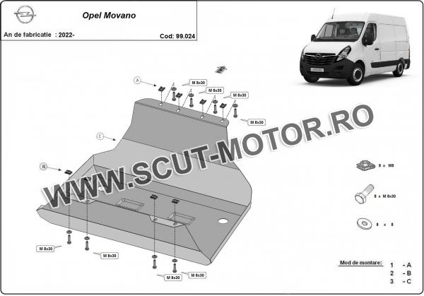 Scut rezervor Opel Movano 2