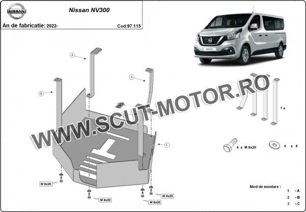 Scut antifurt catalizator pentru Nissan NV300 2