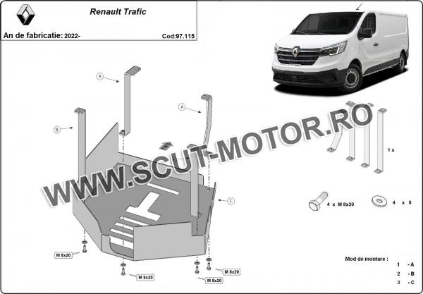 Scut antifurt catalizator pentru Renault Trafic 2