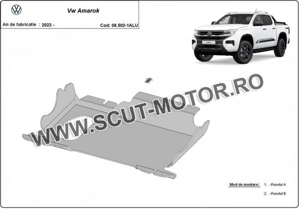 Scut motor si grup fata Volkswagen Amarok - Aluminium 2
