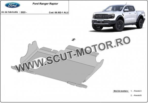 Scut motor si grup fata Ford Ranger Raptor - Aluminium 2