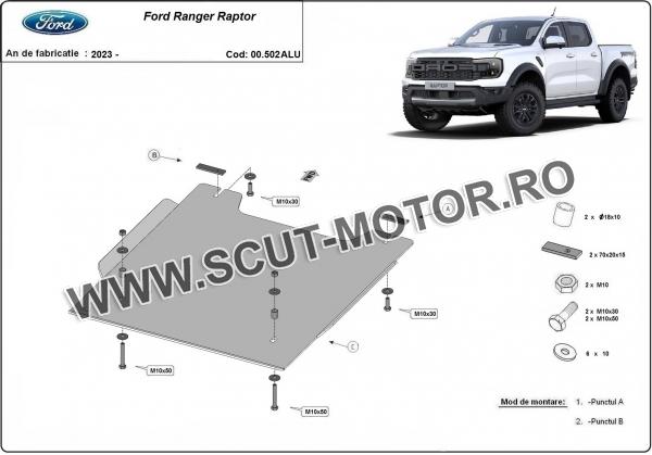 Scut reductor Ford Ranger Raptor  - Aluminium 2