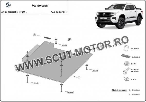 Scut reductor Volkswagen Amarok  - Aluminium 2
